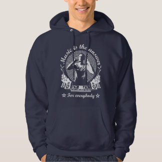 4DJS Music is the answer Moleton Hoodie