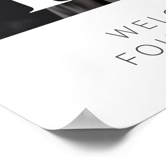 4e anniversaire Affiche de bienvenue de photos du  (Coin)