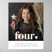 4e anniversaire Affiche de bienvenue de photos du (Devant)