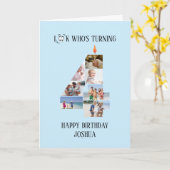 4e anniversaire Carte photo (Fleur jaune)