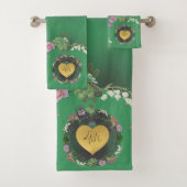 4e anniversaire de fruits et de fleurs Vert (En situation)