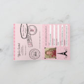 4e anniversaire Paris Passport Invitation (Intérieur)