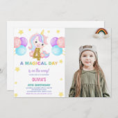 4e anniversaire Unicorn Anniversaire Invitations p (Devant / Derrière)