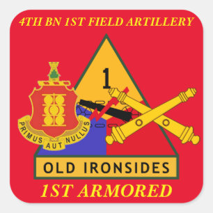 4E BN 1ER ARTILLERIE SUR LE TERRAIN 1ER STICKERS A