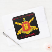 4E BN 1ER ARTILLERIE SUR LE TERRAIN 1ER STICKERS A (Enveloppe)