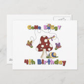 4e Bug Verjaardag Tshirts en geschenken Briefkaart (Voorkant / Achterkant)