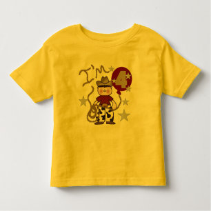 4e Cowboy Tshirts et cadeaux d'anniversaire