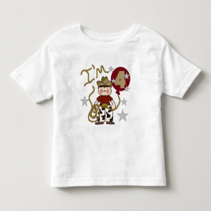4e Cowboy Tshirts et cadeaux d'anniversaire