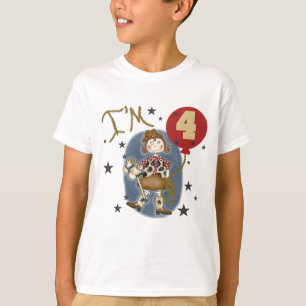4e Cowgirl Verjaardag Tshirts en geschenken
