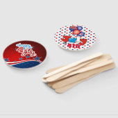 4e dag van onafhankelijkheid: sterren & stripes handwaaier (Niet-gemonteerd)