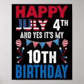 4e en ja het is mijn 10e verjaardag Amerikaanse Pa Poster (Voorkant)