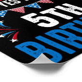 4e en ja het is mijn 5e verjaardag Amerikaanse Pat Poster (Hoek)