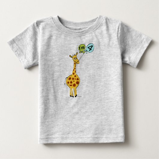 4e geboortedag Giraffe (Voorkant)