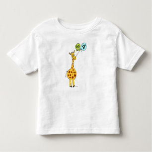 4e geboortedag Giraffe Kinder Shirts