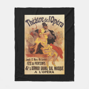 4e gemaskerde bal bij theater de l'Opera Fleece Deken