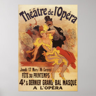 4e gemaskerde bal bij theater de l'Opera Poster