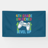 4e graad leraar 4e graad omhoog spandoek (Horizontaal)