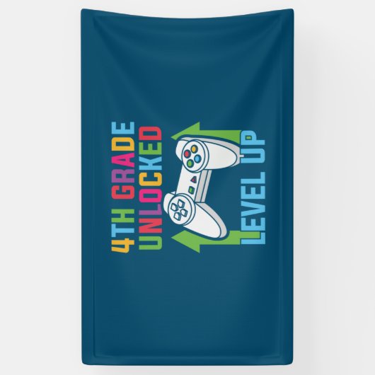 4e graad leraar 4e graad omhoog spandoek (Verticaal)