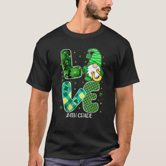 4e graadliefhebber van koepel Shamrock Irish Teach T-shirt (Voorkant)