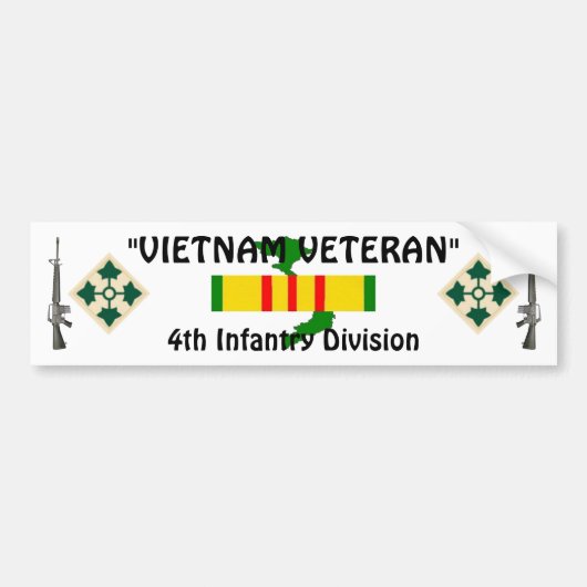 4e Inf divisie bumper sticker (Voorkant)