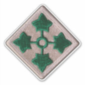 4e INF Infanteriedivisie Fort Carson Contour Stic Sticker (Voorkant)