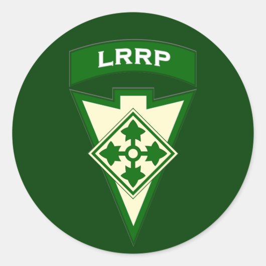 4e infanterie LRRP Recondo pocket patch sticker UA (Voorkant)