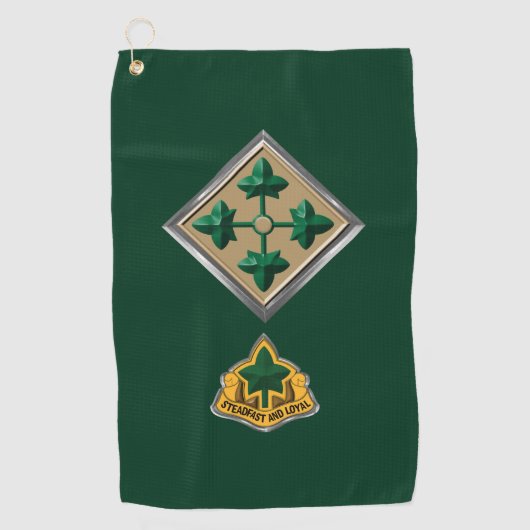 4e Infanteriedivisie  Golfhanddoek (Voorkant)