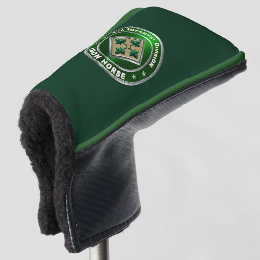 4e infanteriedivisie ijzerpaarden golfheadcover (3/4 voorkant)