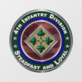 4e infanteriedivisie raamsticker (Vel)