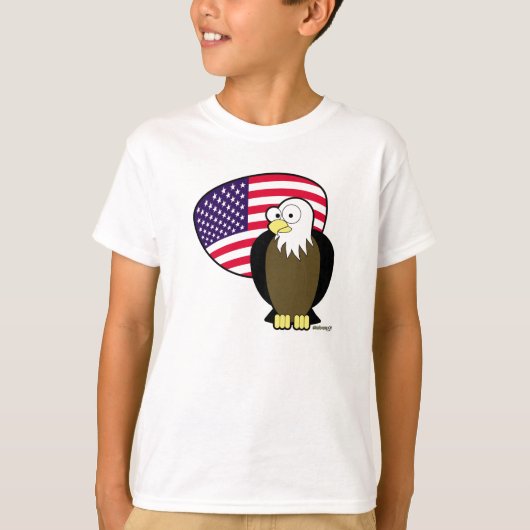 4e juli Amerikaanse adelaar T-shirt (Voorkant)