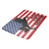 4e juli Amerikaanse patriottische unicorn Verenigd Badmat (Gekanteld)