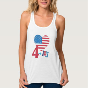 4e juli Amerikaanse Vlag van het Amerikaanse Vlag  Tanktop