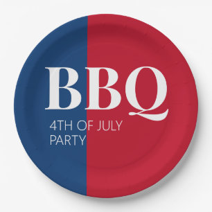 4e juli BBQ Party Papieren Bordje