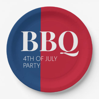 4e juli BBQ Party Papieren Bordje