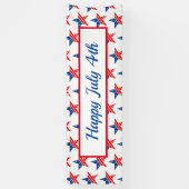4e juli buitenbanner spandoek (Verticaal)