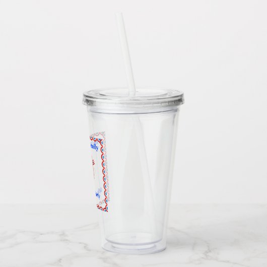 4e juli Cute Patriotic Popsile Acryl Drinkbeker (Links)