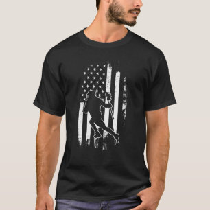 4e juli geeft sport ons Amerikaanse vlag T-shirt
