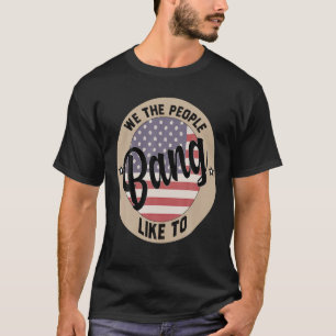 4e juli - grappig vuurwerk - ik ben hier alleen om t-shirt