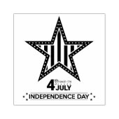 4e juli Onafhankelijkheidsdag Rubber Stamp Rubberstempel (Afrduk)