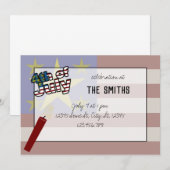 4e juli Partij Kaart (Voorkant / Achterkant)