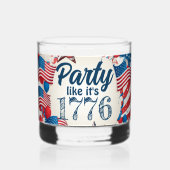 4e juli Partij Whisky Glas (Voorkant)