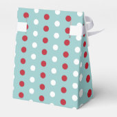 4e juli Polka Dot Pattern Favor Box Bedankdoosjes (Achterkant)