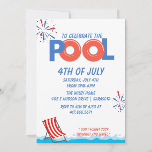 4e juli Pool Party Save The Date