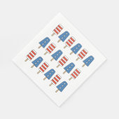 4e juli Popsicles 4e juli Onafhankelijkheidsdag Servet (Hoek)