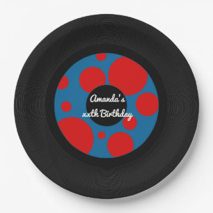 4e juli Record Hop Party Papieren Bordje