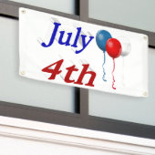 4e juli spandoek (Buitenkant Gebouw)