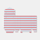 4e juli Striped Favor Box Bedankdoosjes (Uitgevouwen)