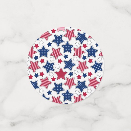 4e juli Tabel Confetti (Kleine voorkant)