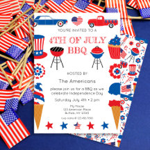 4e juli Uitnodiging BBQ