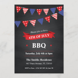 4e juli Uitnodiging BBQ Party